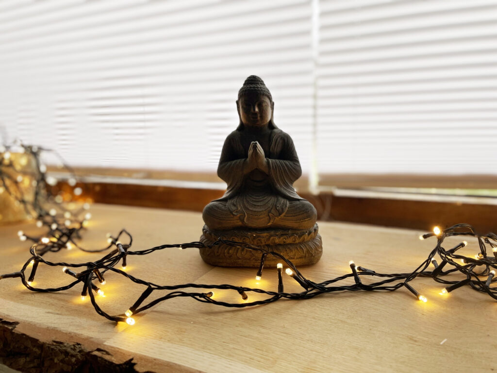 In der Praxis - Ein zufriedener Buddha